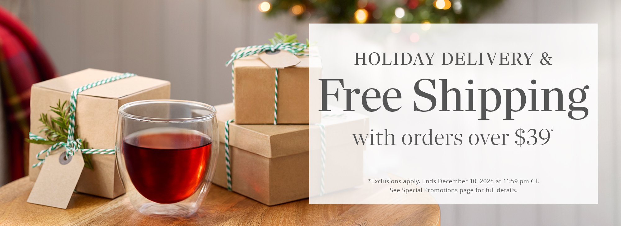 Limited Time Only! Free Shipping with orders over $39*